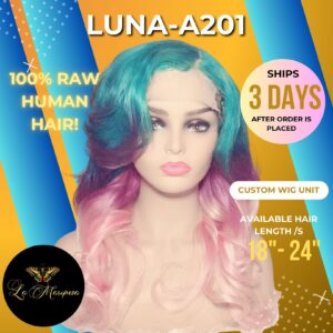 A201 LUNA Virgin Malaysian Body Wave CC 5X5 Lace Closure Wig