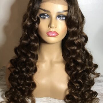 A205 SYMONE Raw Indian Curly CC 4x4 Lace Closure Wig