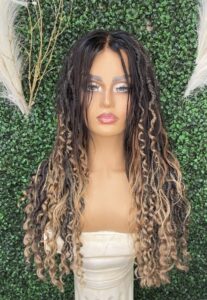 A260 KALEESEE Raw Brazilian Body Wave CC 5X5 Lace Closure Wig